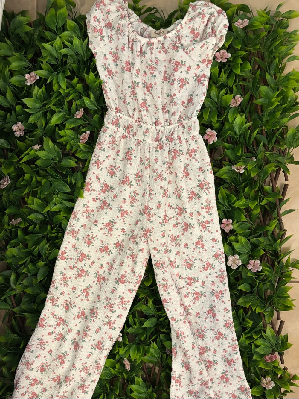 Amy Byer jumpsuit with Pink Floral Print s